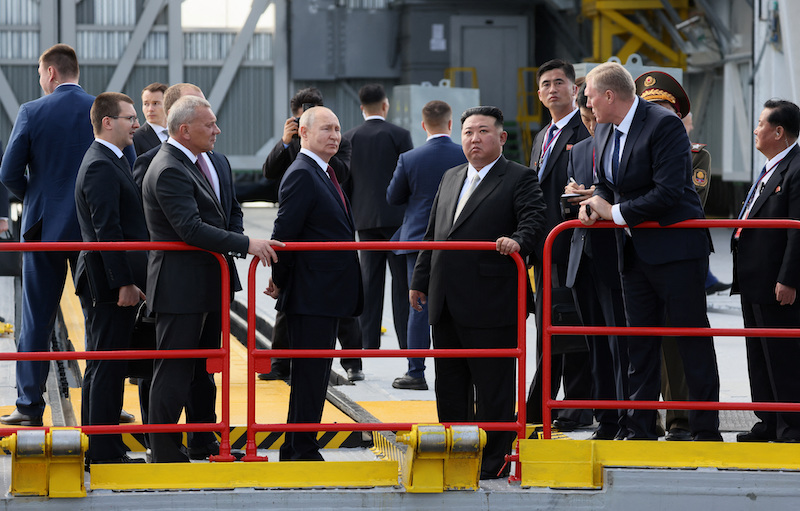 Putin Gives North Korea’s Kim a Tour of Rocket Launch Site