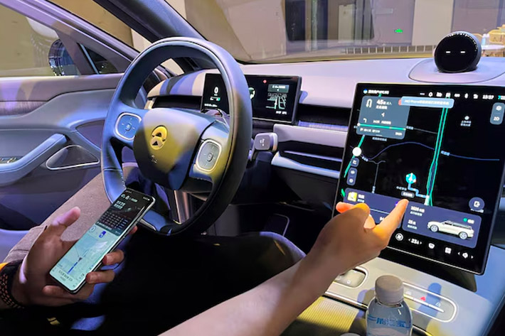 Connected cars have onboard integrated network hardware that allows internet access, allowing them to share data with devices both inside and outside the vehicle